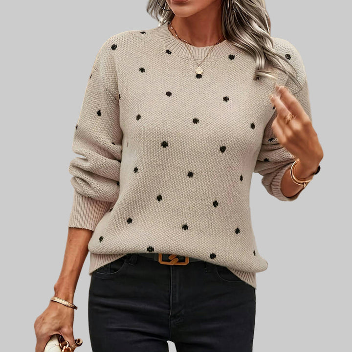 Noella - Polka Dot Knitted Sweater