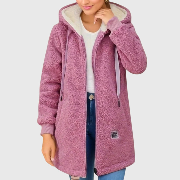 Clara - Ladies' Hooded Fleece Coat