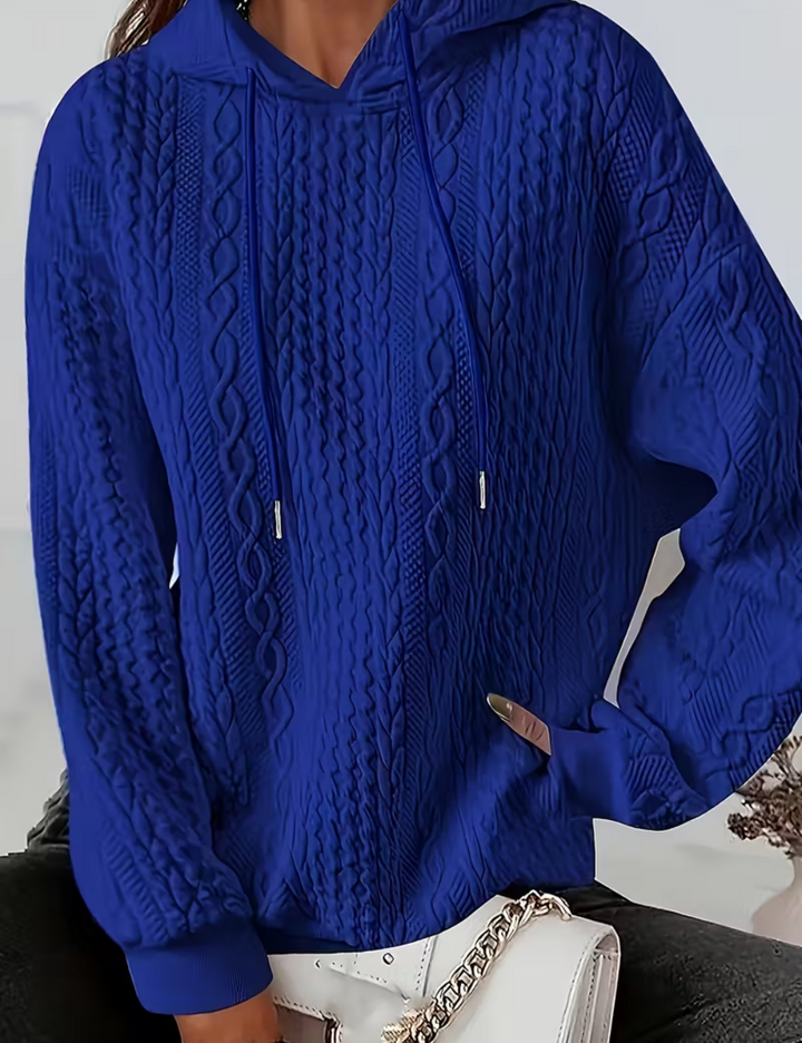 Clara  – Ladies' Cable Knit Hoodie