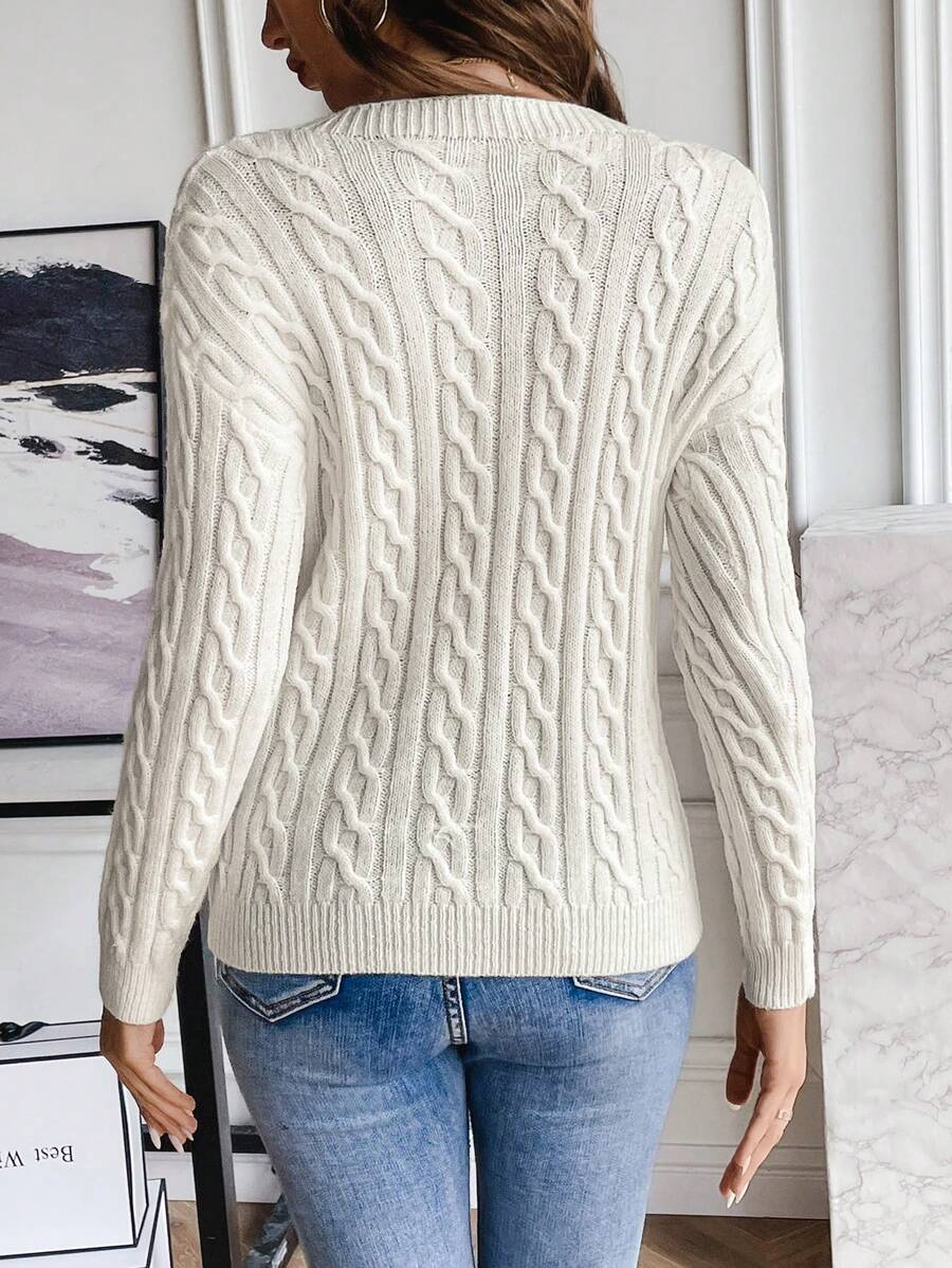 Emery - Cozy Cable Knit Jumper