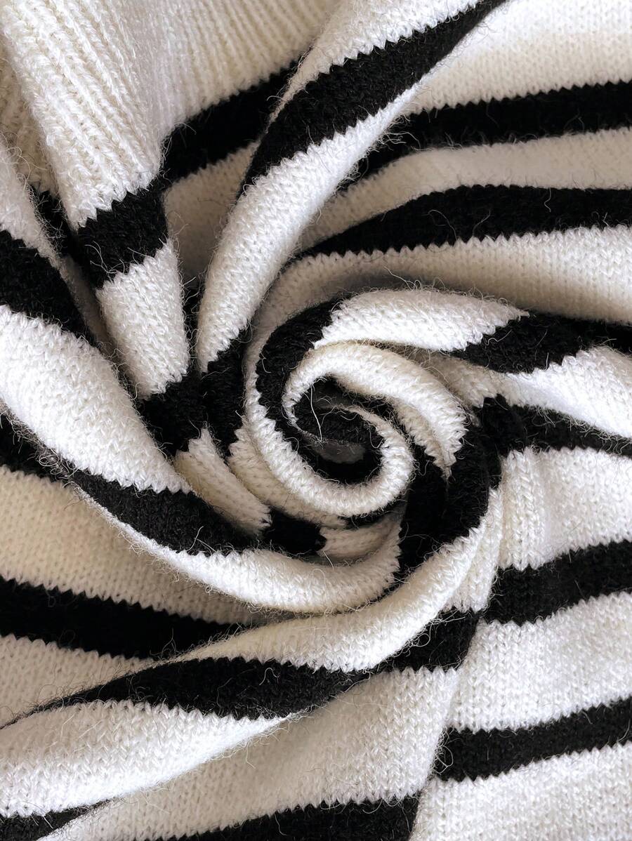 Grace - Ladies' Casual Striped Pattern Jumper