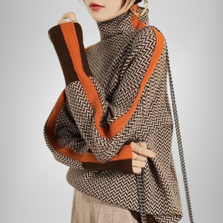 Clarabella - Mélange Turtleneck Jumper