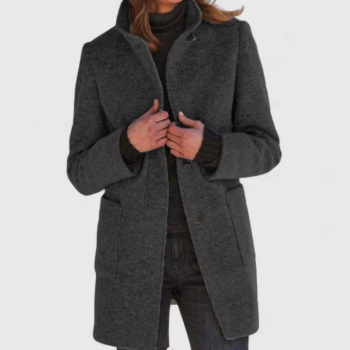 Evelyn – Classic Wool-Blend Coat