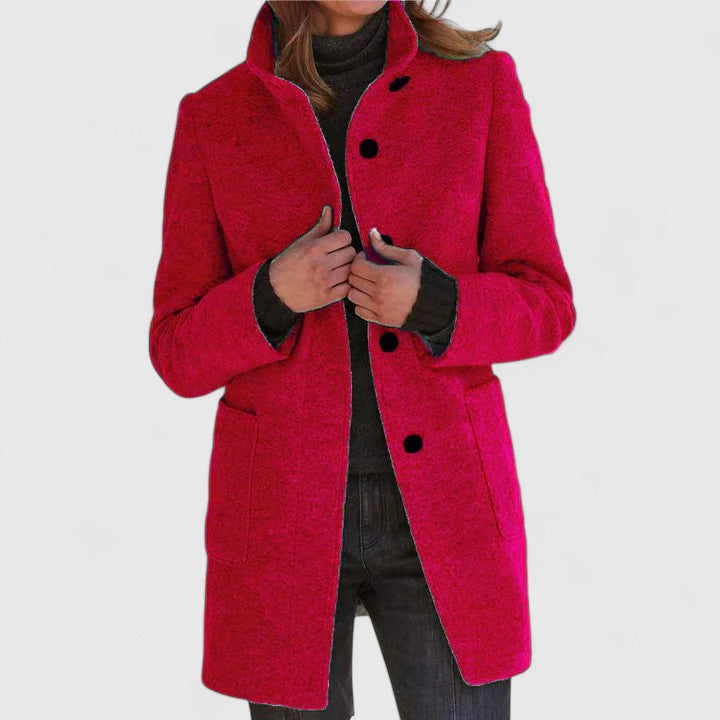 Evelyn – Classic Wool-Blend Coat