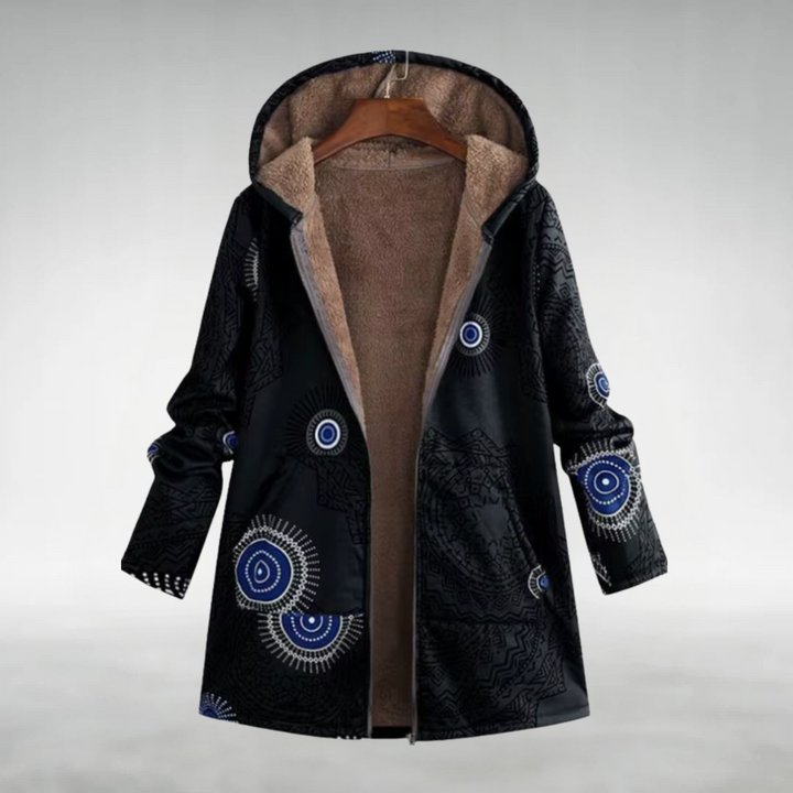 Emily – Floral Hooded Winter Coat