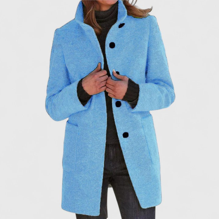 Evelyn – Classic Wool-Blend Coat