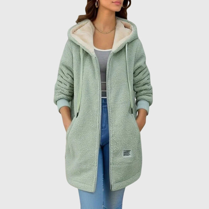 Clara - Ladies' Hooded Fleece Coat