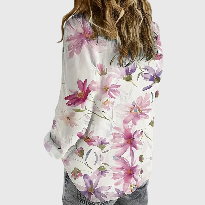 Audrey - Lightweight Summer Floral Blouse