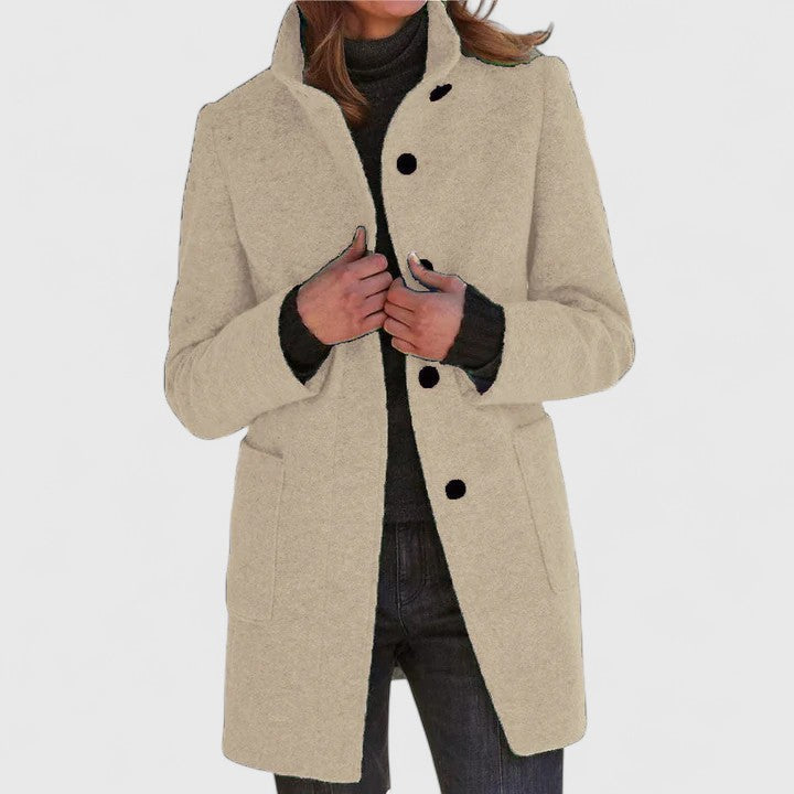 Evelyn – Classic Wool-Blend Coat