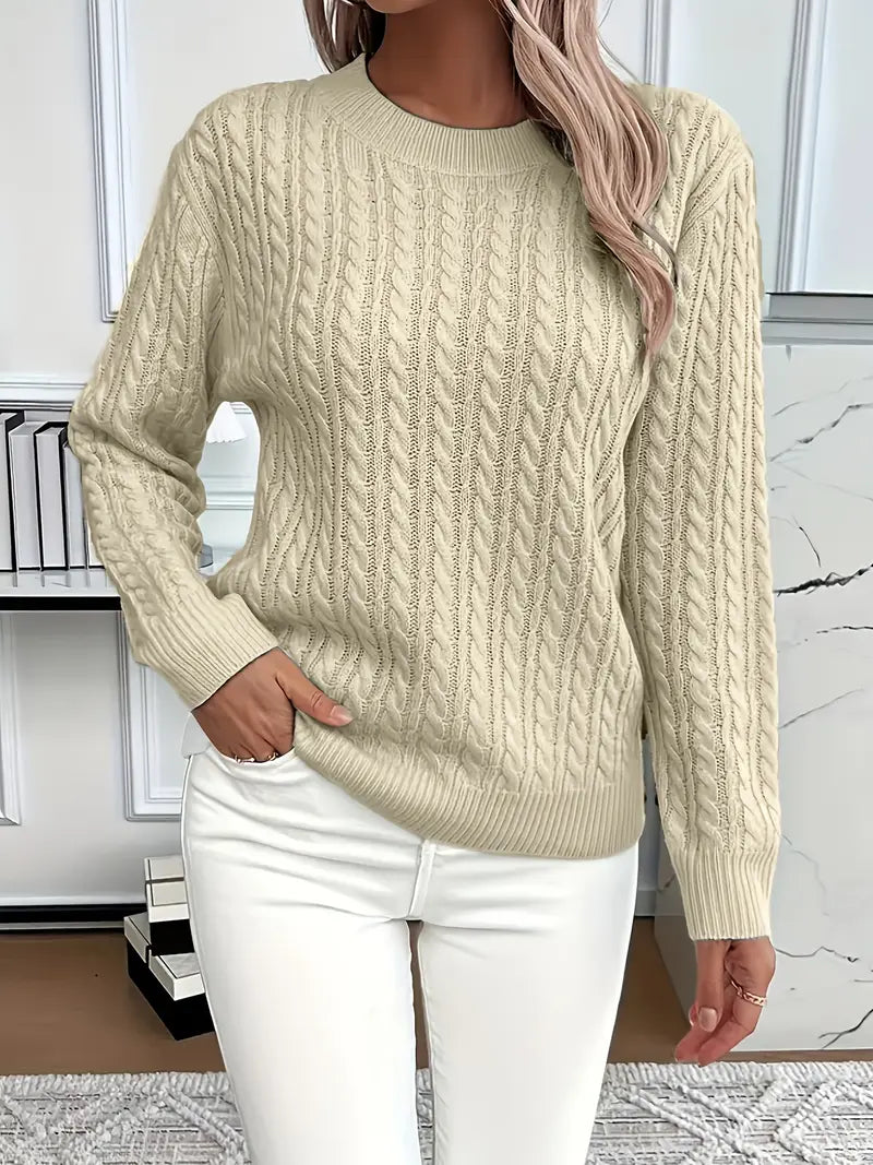 Bernila – Ladies' Cable-Knit Jumper