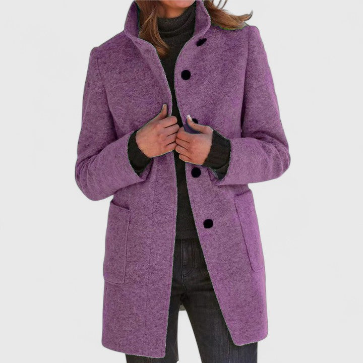 Evelyn – Classic Wool-Blend Coat