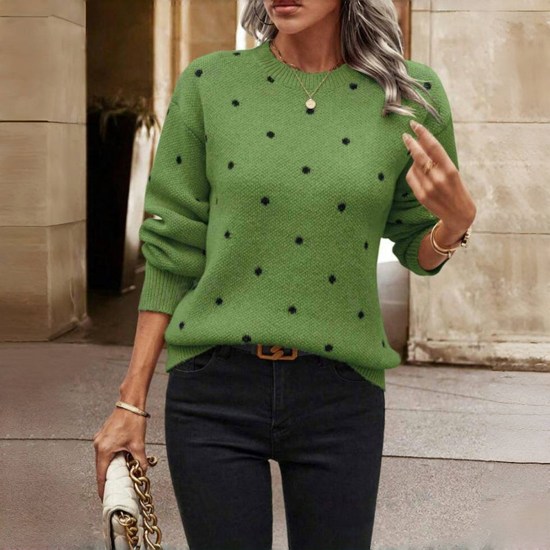 Noella - Polka Dot Knitted Sweater
