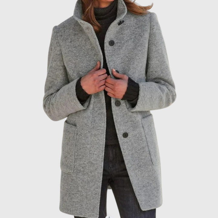 Evelyn – Classic Wool-Blend Coat