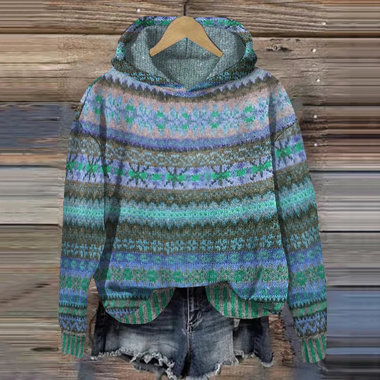 Uvelia - Ethnic Retro Hoodie