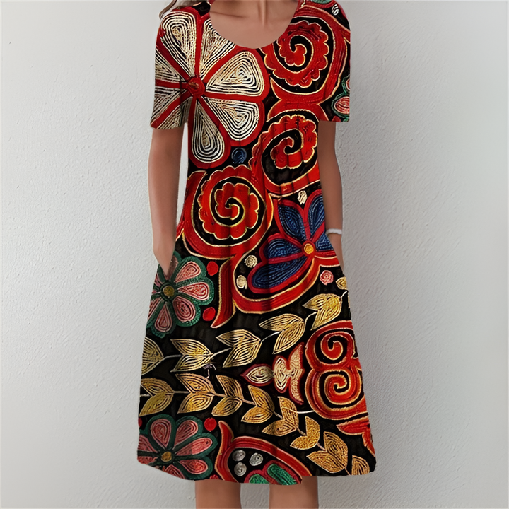 Heather - Classic Floral Dress