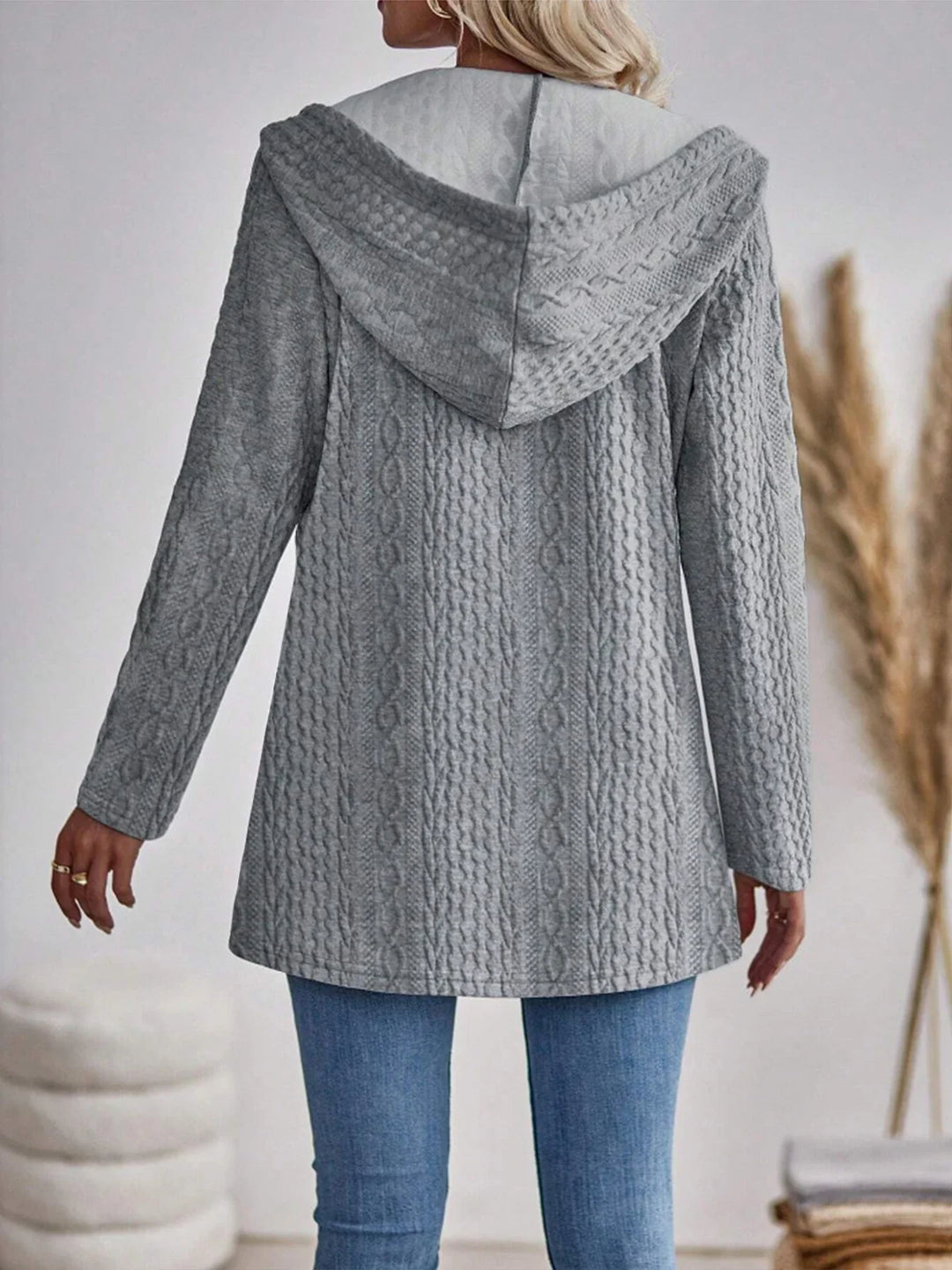 Eve - Warm Women's Cardigan with Pattern