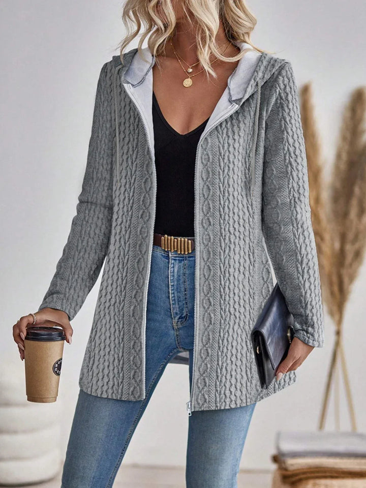 Eve - Warm Women's Cardigan with Pattern