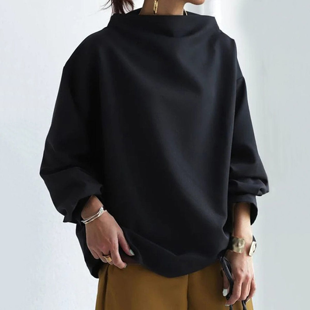 Wanda - High-Neck Soft Knit Top
