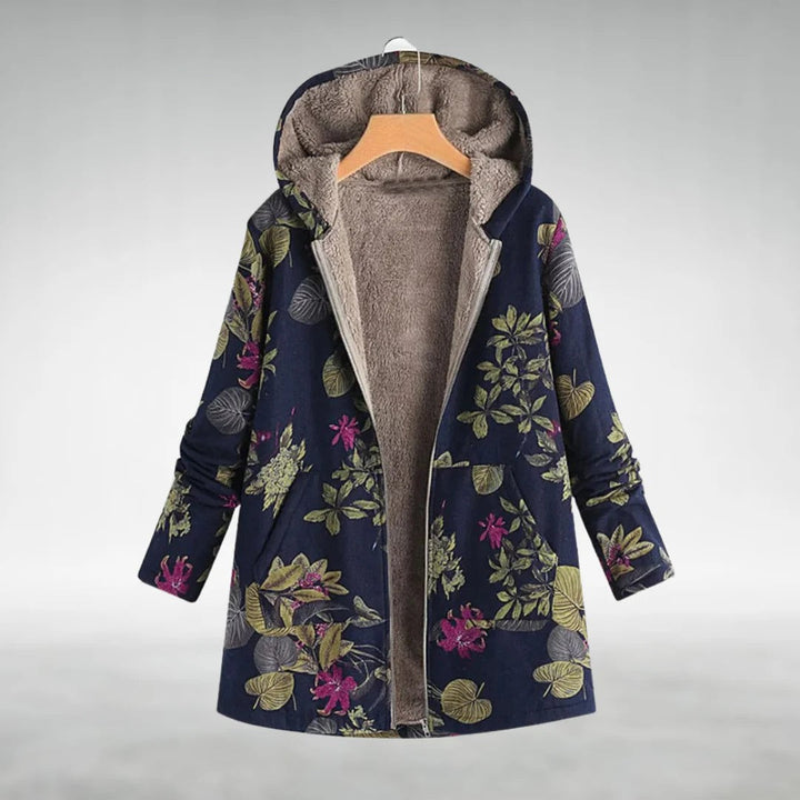 Emily – Floral Hooded Winter Coat