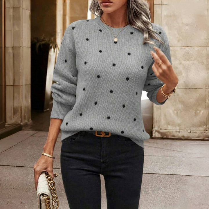 Noella - Polka Dot Knitted Sweater