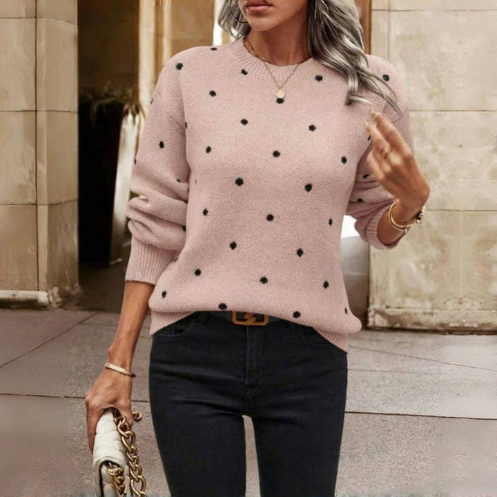 Noella - Polka Dot Knitted Sweater