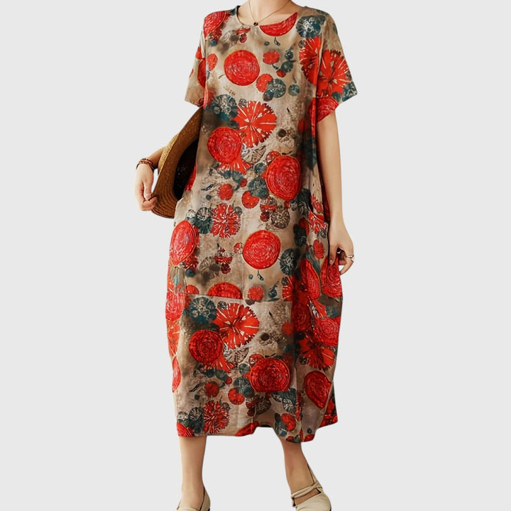 Andrea - Elegant Tummy Covering Maxi Dress