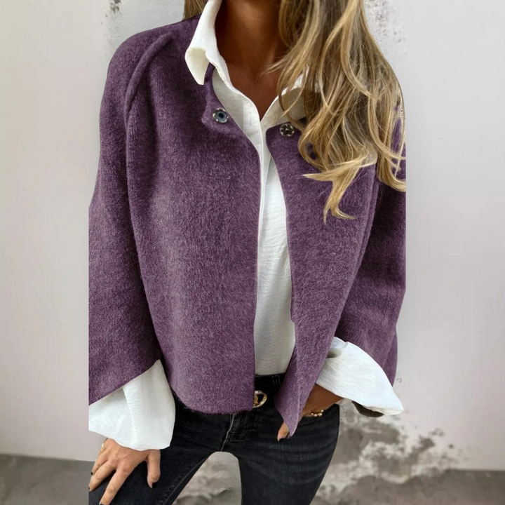 Elsie - Chic Wool-Blend Short Coat